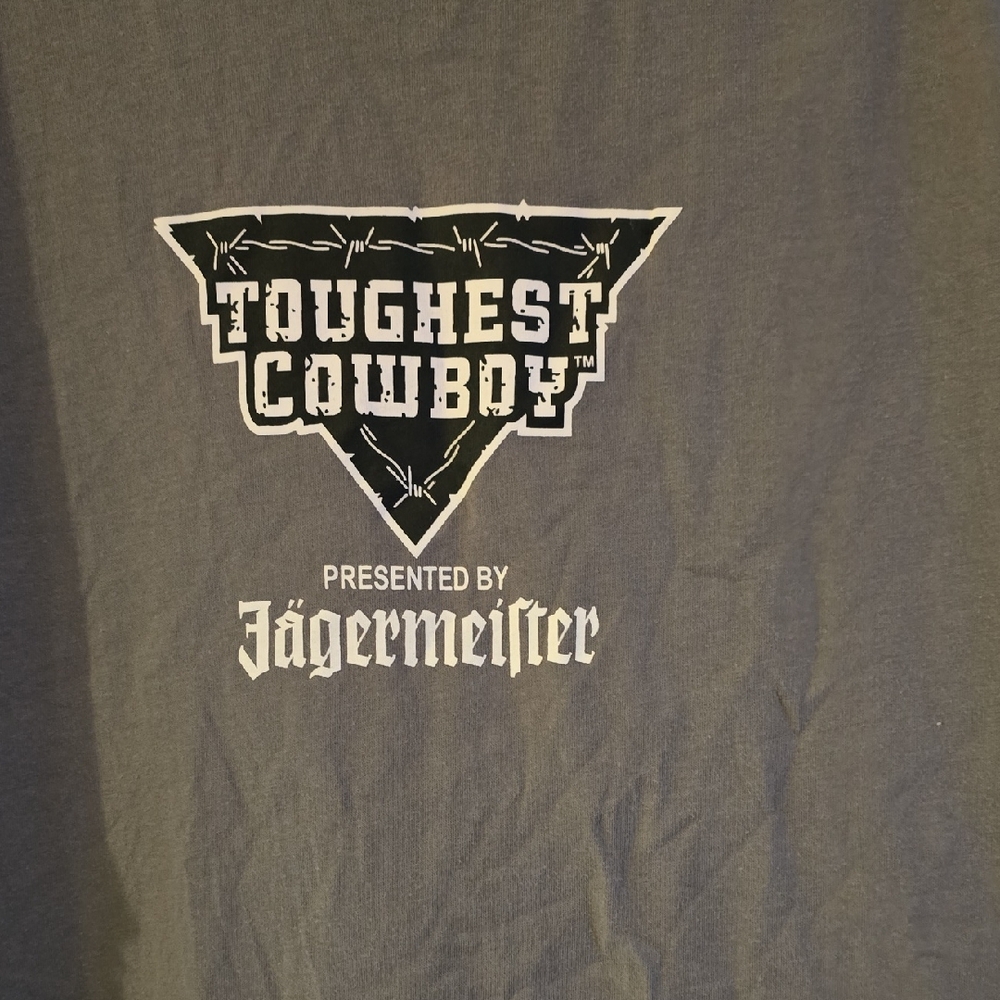 Jagermeister Gray 'Toughest Cowboy' Short Sleeve Tee